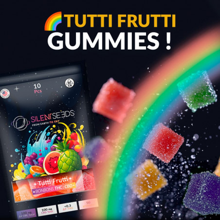 Gumové bonbóny s THC a CBD | Tutti Fruity
