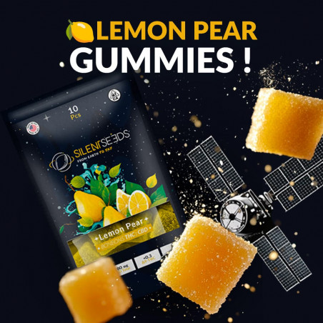 Gumové bonbóny s THC a CBD | Citron a hruška