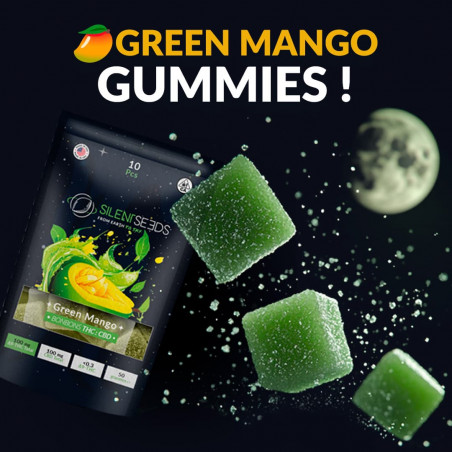 Gumové bonbóny s THC a CBD | Green Mango