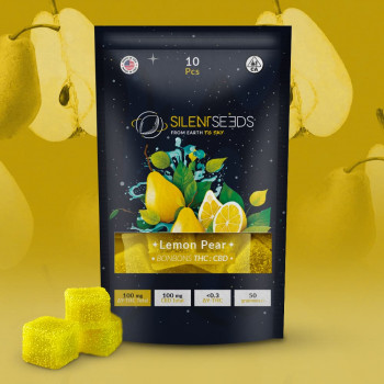 Gumové bonbóny s THC a CBD | Citron a hruška