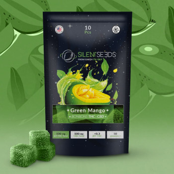 Gumové bonbóny s THC a CBD | Green Mango
