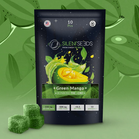 Gumové bonbóny s THC a CBD | Green Mango
